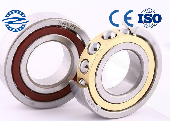 Chrome 강철 Gcr15 물자 각 접촉 볼베어링 7000 크기 10*26*8mm